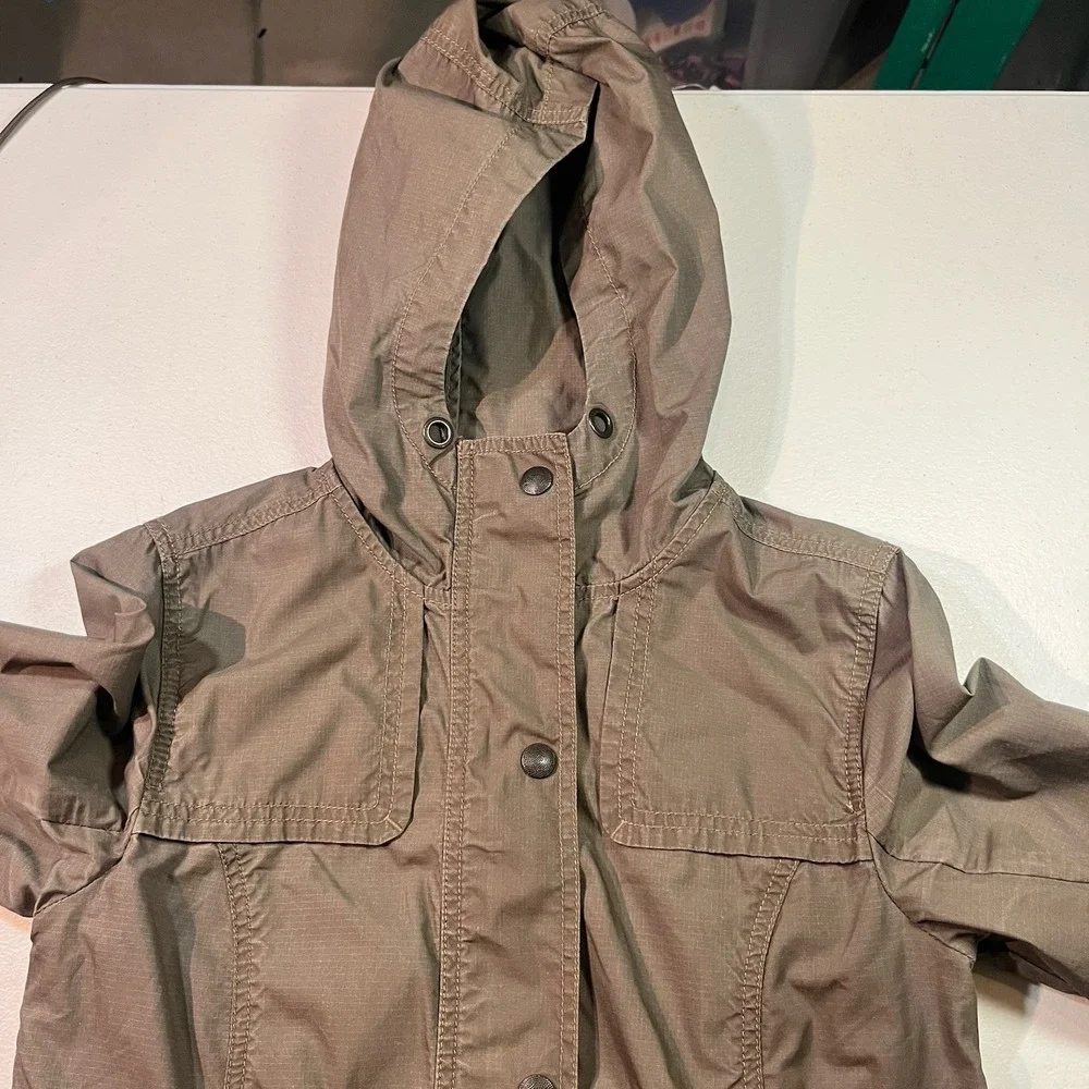 VTG Eddie Bauer Women's Military Style Utility‎ Jacket XS Long Water Resist